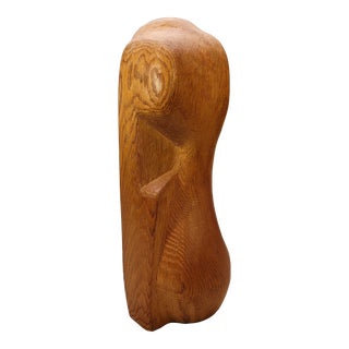 Mid 20th Century Organic Modern Astract Wooden Sculpture For Sale