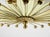 Small Vintage Brass and Metal Sunburst Ceiling Lamp, 1950s For Sale - Image 10 of 18