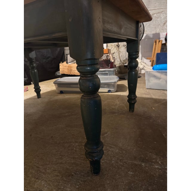 1990s Vintage Ethan Allen-Ish Dining Table For Sale - Image 4 of 11