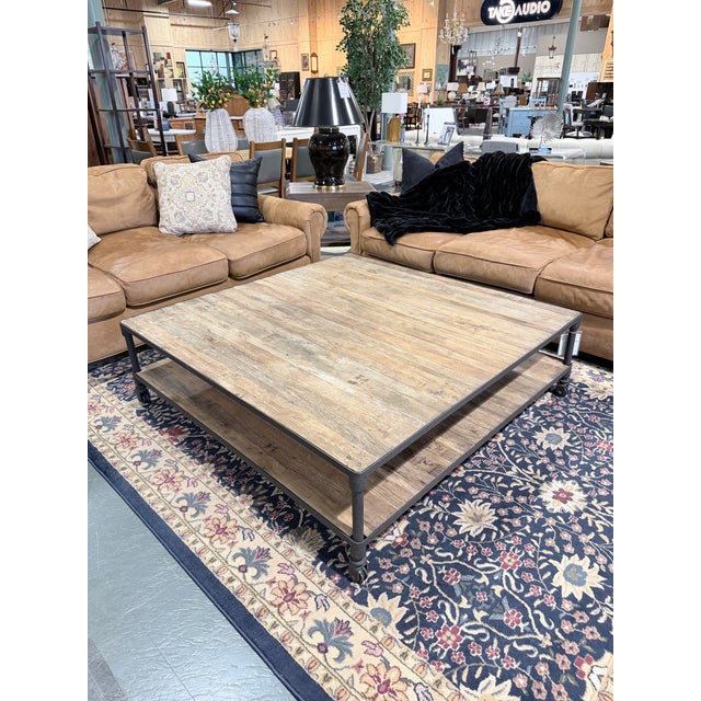 Inspired by the utilitarian furnishings of Dutch workshops, the Restoration Hardware Dutch Industrial Coffee Table...