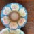 Prussia Plate and Bowl Set Hand Painted Vibrant Blue Border With Gold Accents For Sale - Image 10 of 16