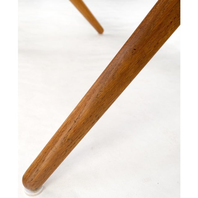 Hans Wegner Danish Mid-Century Modern Teak & Brass X Base Coffee Side Table For Sale - Image 10 of 15