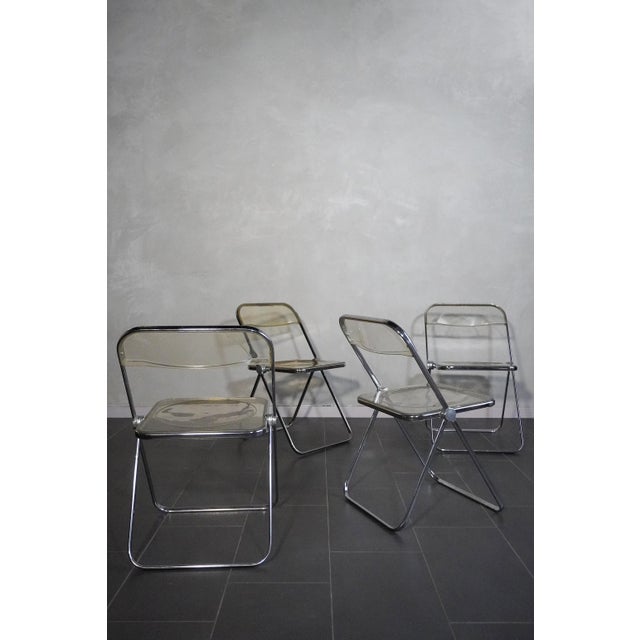 Set of 4 chairs produced by Anonima Castelli, designed by Giancarlo Piretti, Italy, 1970s. Characterized by a spacious,...