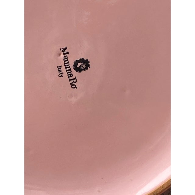 Bubble Gum Vintage MammaRo Ceramic Italian Coffee Pot For Sale - Image 8 of 9