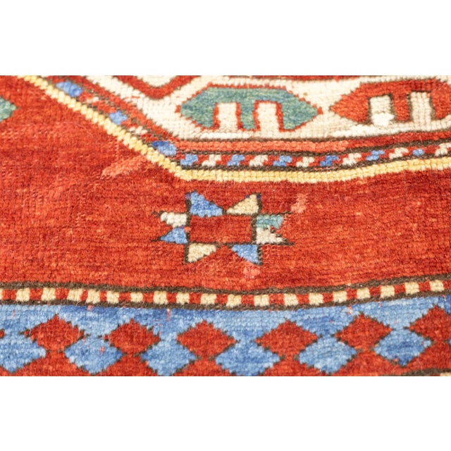 Textile Antique Caucasian Kazak Rug 5'8" X 9'10'' For Sale - Image 7 of 13