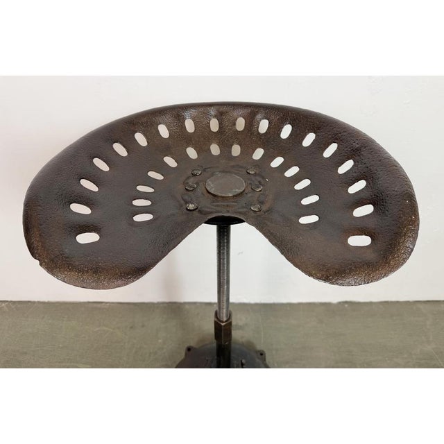 Vintage Industrial Swivel Chair, 1950s For Sale - Image 6 of 18