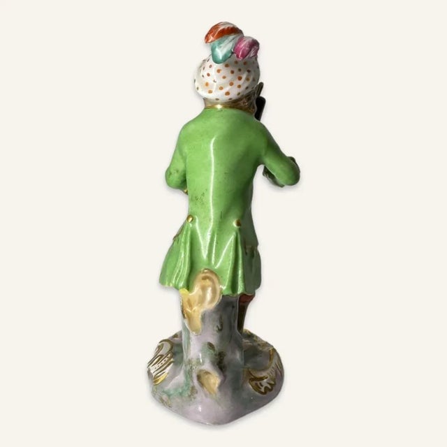 Meissen Porcelain Late 19th Century Meissen Porcelain Monkey Playing the Oboe For Sale - Image 4 of 7