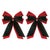 Kenneth Ludwig Chicago Double Bow Ornament (Set of 2) For Sale - Image 4 of 4