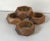 Vintage Wooden Faceted Napkin Rings - Set of 4 For Sale - Image 9 of 9