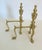 Metal Pair of Late 19th Century Victorian Brass Fire Dogs For Sale - Image 7 of 10