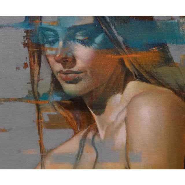 Al Saralis – "Nothing Gold Can Stay 5" Oil on Canvas 39.4 x 39.4 inches (100 x 100 cm) “Nothing Gold Can Stay 5” by Al...