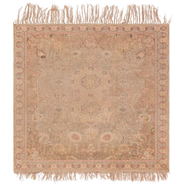 Doris Leslie Blau Antique Turkish Hereke Rug For Sale