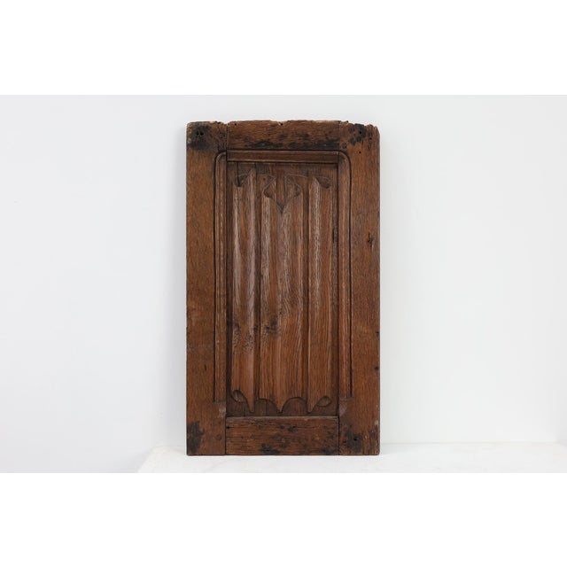16th Century Gothic Carved Oak Relief Panel, France For Sale - Image 11 of 11
