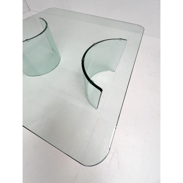Modern Italian Glass Coffee Table, 1970s For Sale - Image 4 of 13