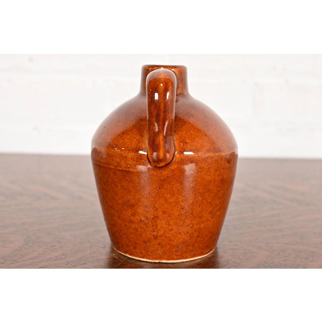 Roycroft Pottery Antique Arts & Crafts Glazed Ceramic Jug, Circa 1920s For Sale - Image 10 of 14