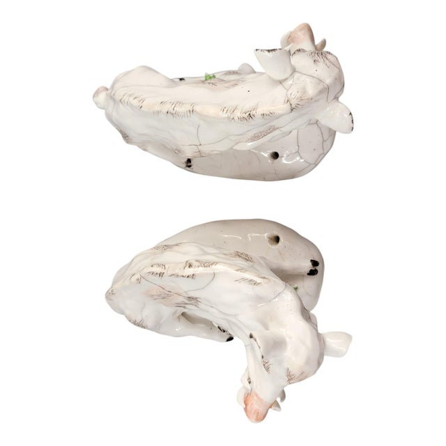 Early Porcelain Model B1 Pair of Wild Boars from Derby, 1755, Set of 2 For Sale - Image 9 of 12