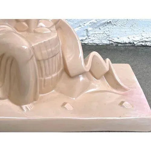 Mid 20th Century Art Deco Style Sculpture of a Recumbent Lady For Sale - Image 4 of 6