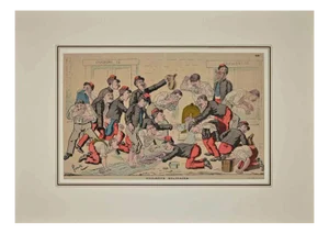 Toilette Militaire, Original Lithograph, 1888s