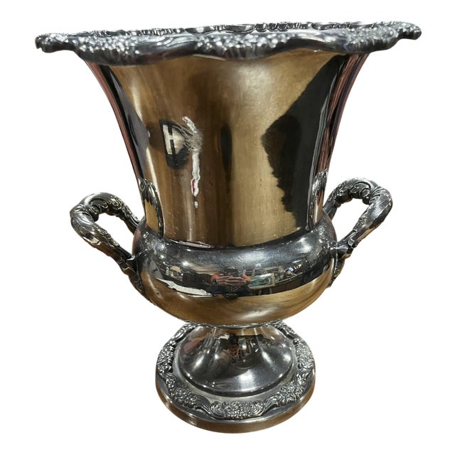 Vintage Silver Metal Cooler, 1928 For Sale