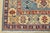 Kazak Runner 2’9” X 9’6” Blue Wool Tribal Hand-Knotted Oriental Rug For Sale - Image 9 of 11