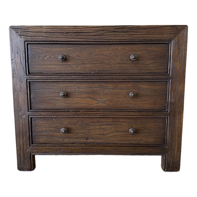 Ollie II 3 Drawer Nightstand - Walnut Finish For Sale