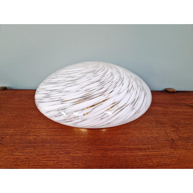 Ceiling Light in Brass and White Murano Glass, Hillebrand Lightning, 1970s from Hillebrand Lighting For Sale - Image 14 of 18