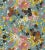 Sample - Jean Paul Gaultier for The House of Scalamandré Yokata Wallcovering, Bleu For Sale