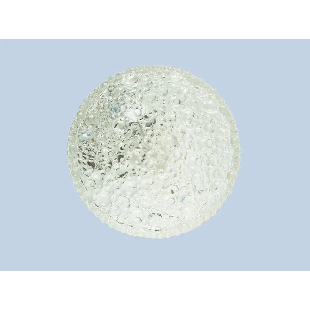 Bubble Glass Wall and Ceiling Lamp from Glashütte Limburg, 1960s For Sale - Image 6 of 6