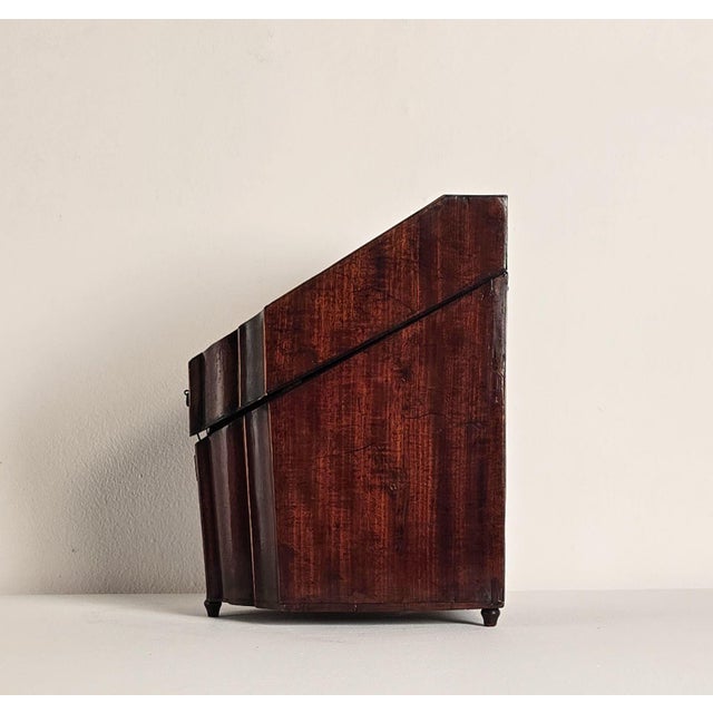 Wood Elaborate Medicinal Sheraton Cutlery Box For Sale - Image 7 of 9