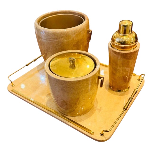 Barware from Aldo Tura, 1960s, Set of 4 For Sale