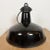 Industrial Black Enamel Factory Lamp with Cast Iron Top from Elektrosvit, 1950s For Sale - Image 17 of 18