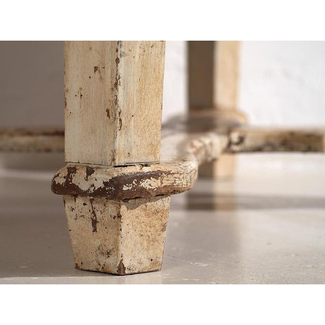 White Low Side Table, 1920s For Sale - Image 6 of 16