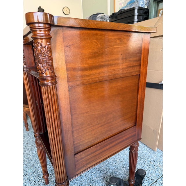 Chestnut 1920s Magnificent Mahogany Sideboard by Pothast of Baltimore, Attributed For Sale - Image 8 of 16