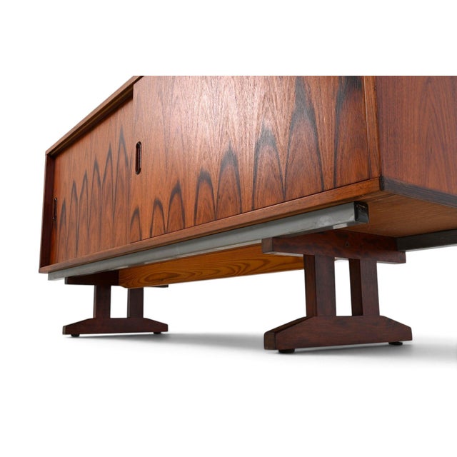 Wood 1960s Danish Rosewood Sideboard, 61-Inch For Sale - Image 7 of 18