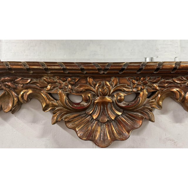 Mid 20th Century French Regency Style Gilt Mirror For Sale - Image 4 of 5
