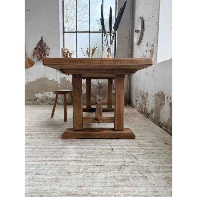 Elm Monastery Table, 1960s For Sale - Image 18 of 18
