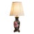 Vintage Famille Noire Black Floral Porcelain Chinoiserie Small Leviton Table Lamp Hong Kong For Sale