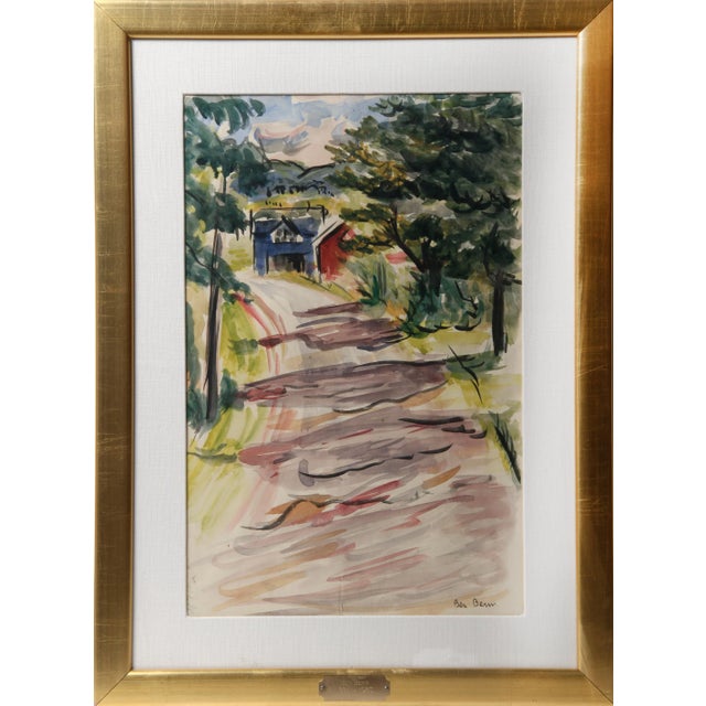 Impressionist Ben Benn, Farm Lane, Painting For Sale - Image 3 of 4