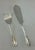 James Dixon & Sons 1980s Silver Plated Pair Fish Servers, Fish Serving Fork & Fish Serving Knife, Lily. For Sale - Image 4 of 12