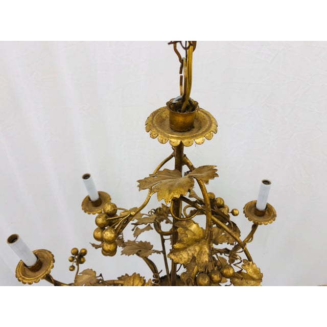 Antique French Gilded Ivy Chandelier Chairish