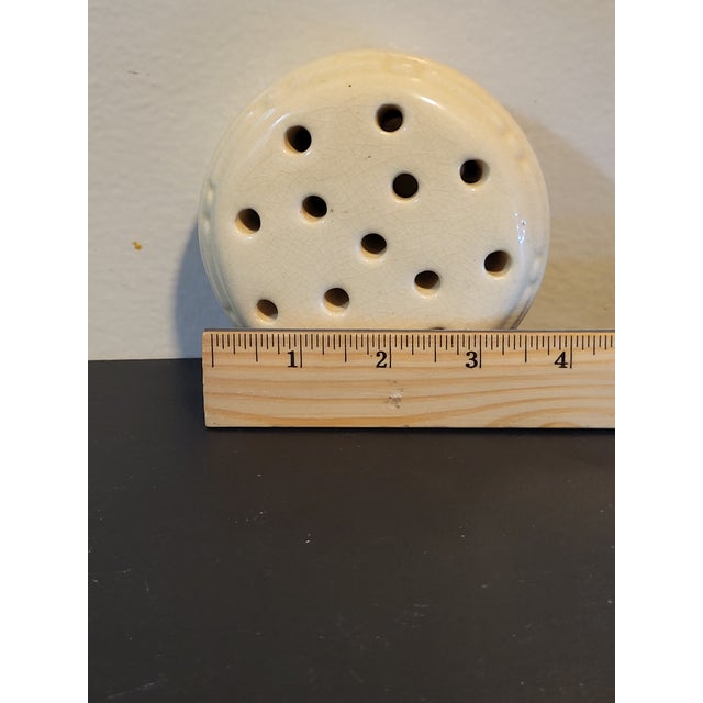 1960s Vintage Ceramic MCM Flower Frog For Sale - Image 5 of 12