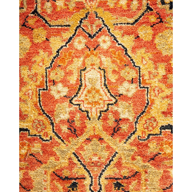 Traditional Mogul, One-of-a-Kind Hand-Knotted Area Rug - Orange, 12' 3" x 17' 1" For Sale - Image 3 of 8