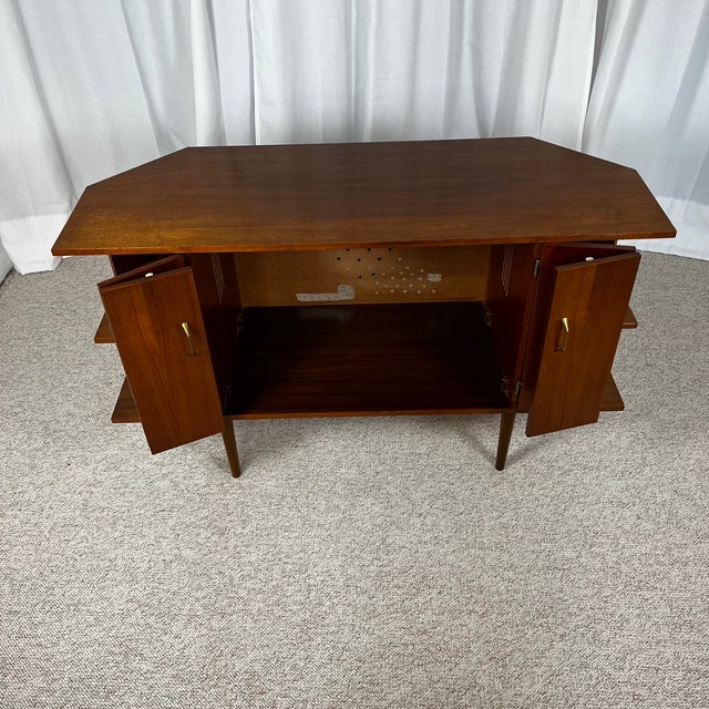 Mid-Century Modern Buffet Bas en Placage Teck, 1960s For Sale - Image 10 of 18