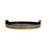 19th Century Oval Dark Walnut Tray with Brass Straps For Sale - Image 3 of 13