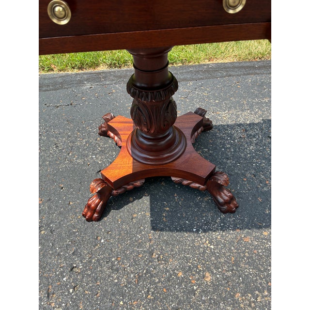 Early 20th Century Mahogany Empire Styled Sewing Cabinet For Sale In Portland, ME - Image 6 of 9