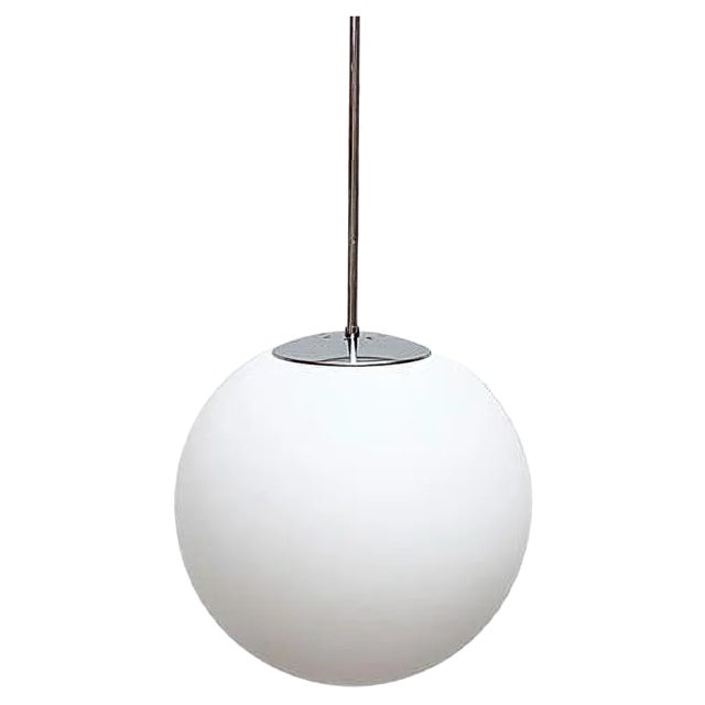 Vintage German Space Age Glass Ball Pendant Lamp from Limburg For Sale