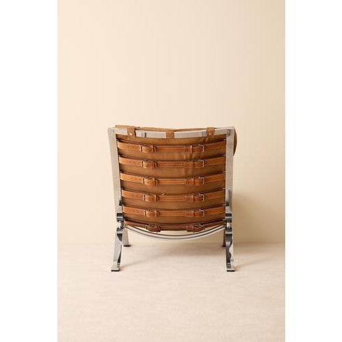 Animal Skin Ari Easy Chairs in Cognac Brown Leather by Arne Norell, Sweden, 1960s, Set of 2 For Sale - Image 7 of 10