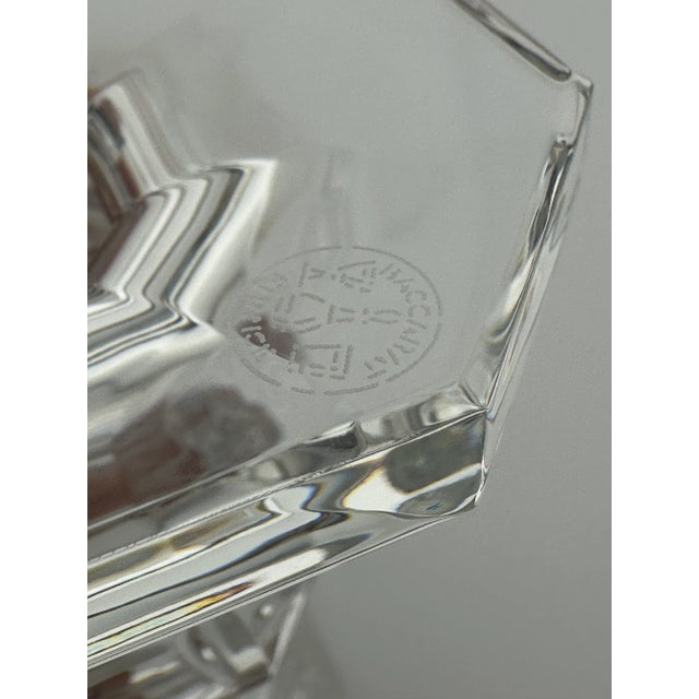 Pair of Baccarat Crystal Candlesticks – Regency Louis XV Style, With Original Box For Sale - Image 9 of 11