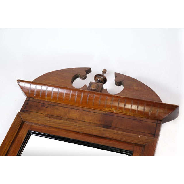 Late 19th Century Mahogany Mirror, Denmark, 1880s For Sale - Image 5 of 12