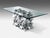 Contemporary, Steel, Geometric Dining Table Base, USA, 21st c. Inspired by the mathematical and computational geometry...